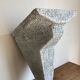 Console murale brutaliste en bois peint 1970
