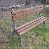 Cast-iron garden bench