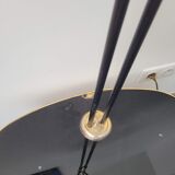 Floor lamp two glass globes and tablet