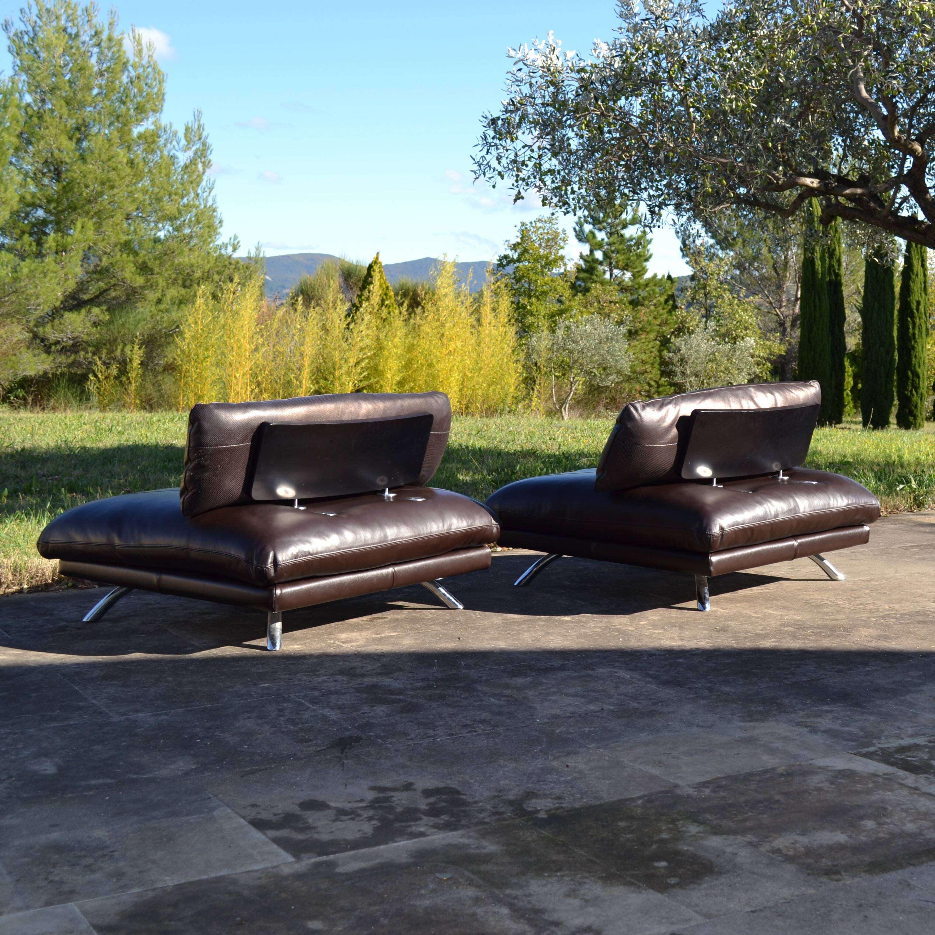 Lounge Chairs "Overseas", Roche Bobois, France