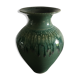 Flamed green vase