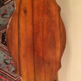 Bevelled table in varnished wood