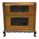 Chinese bar in richly carved teak, work from the 1980s.