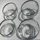 4 Ice cream or fruit salad bowls with mirror edge