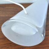 Scandinavian Modern White Glass Table Lamp by Carl Fagerlund for Orrefors