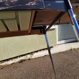 Formica black marble dining table - 1960 - Supermatic - vintage