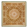 Hand-knotted rug, vintage Turkish rug 134x135 cm