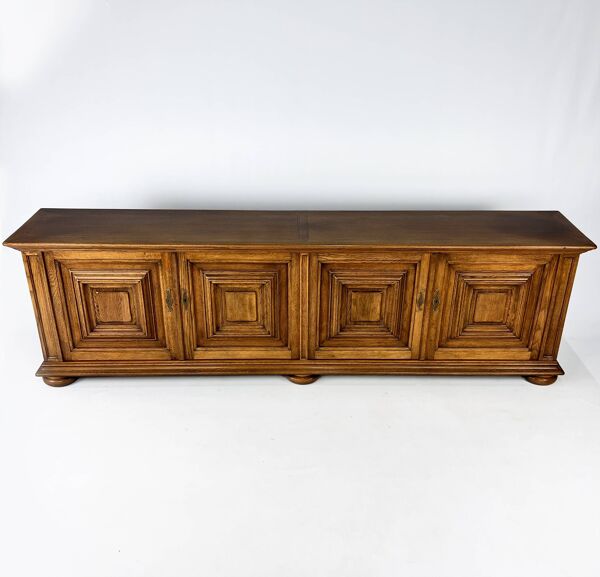 Buffet XXL Château en Chêne, 1960s