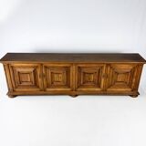 Buffet XXL Château en Chêne, 1960s