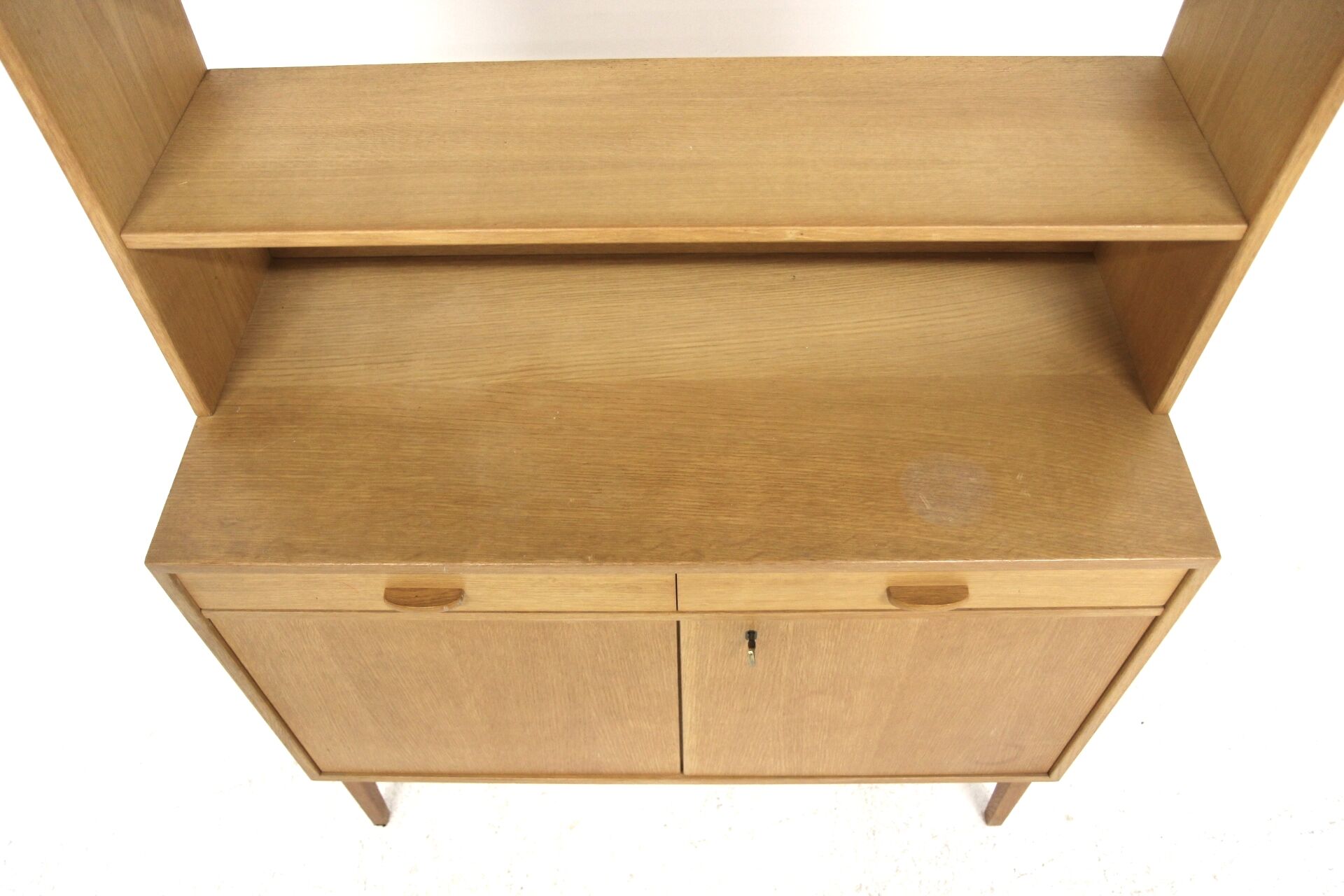 Scandinavian oak library Sweden 1960