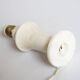 White alabaster lamp base