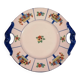 Art deco cake dish signed J. L'Avergne Limoges porcelain