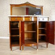 French Mahogany Buffet with Mirror, Late 19th Century