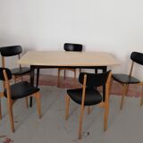Vanilla-coloured formica table