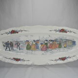 Ancien plat poisson sarreguemines obernai alsace