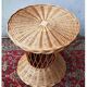 Rattan side table