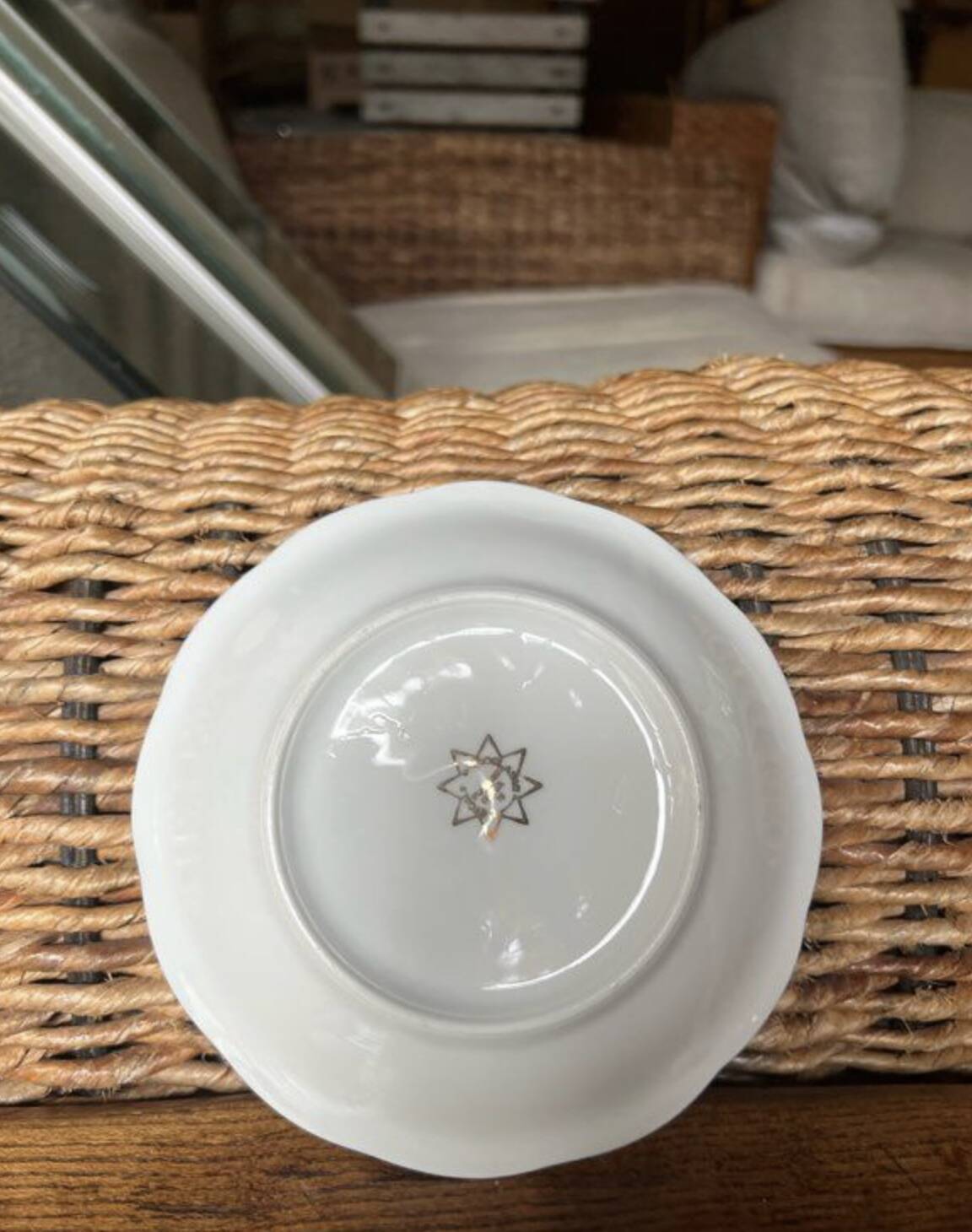 Set of 10 very small soup plates - Pommier Dureil 72 - Porcelain