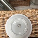 Set of 10 very small soup plates - Pommier Dureil 72 - Porcelain