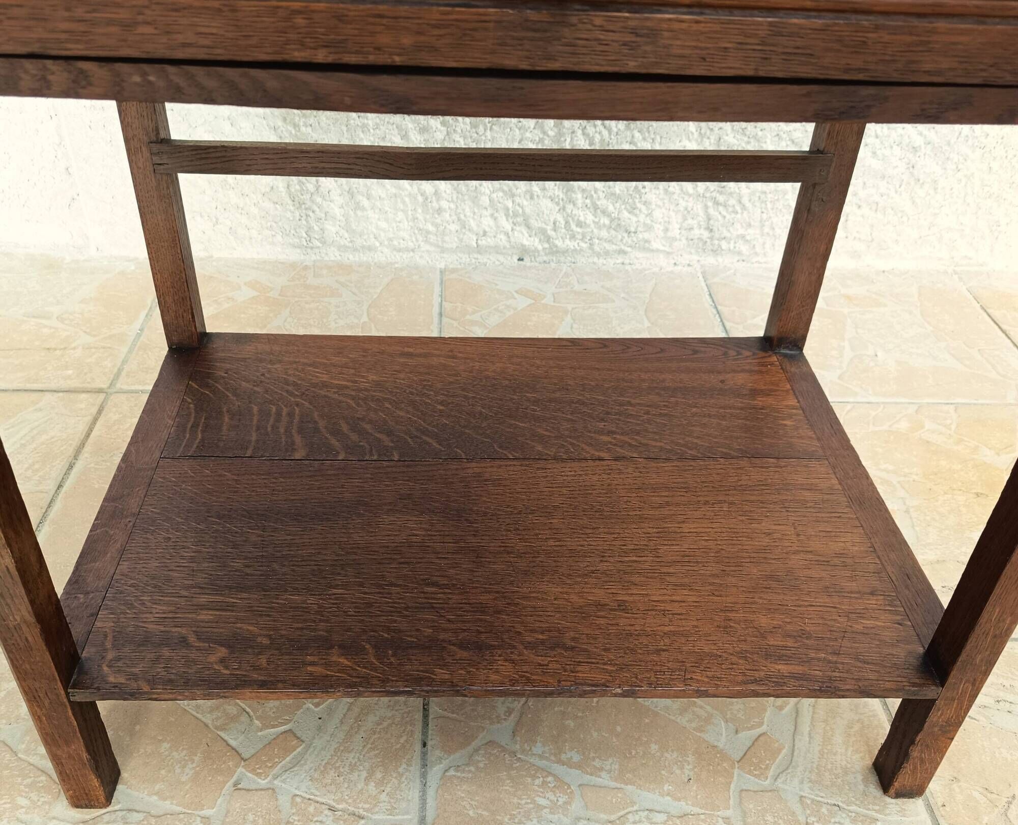 Vintage oak accent cabinet