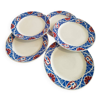 Sarreguemines Robinson dinner plates