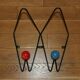 Patère roger feraud 2 boules 1950