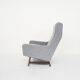 Set of two Dutch design lounge chairs with wenge feet