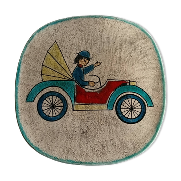 Pristine Vintage Hugo Kohler (Biel, Hanging Plate - Rare 50's Oldtimer car