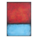Red and Blue original minimalist abstract modern painting on stretched canv