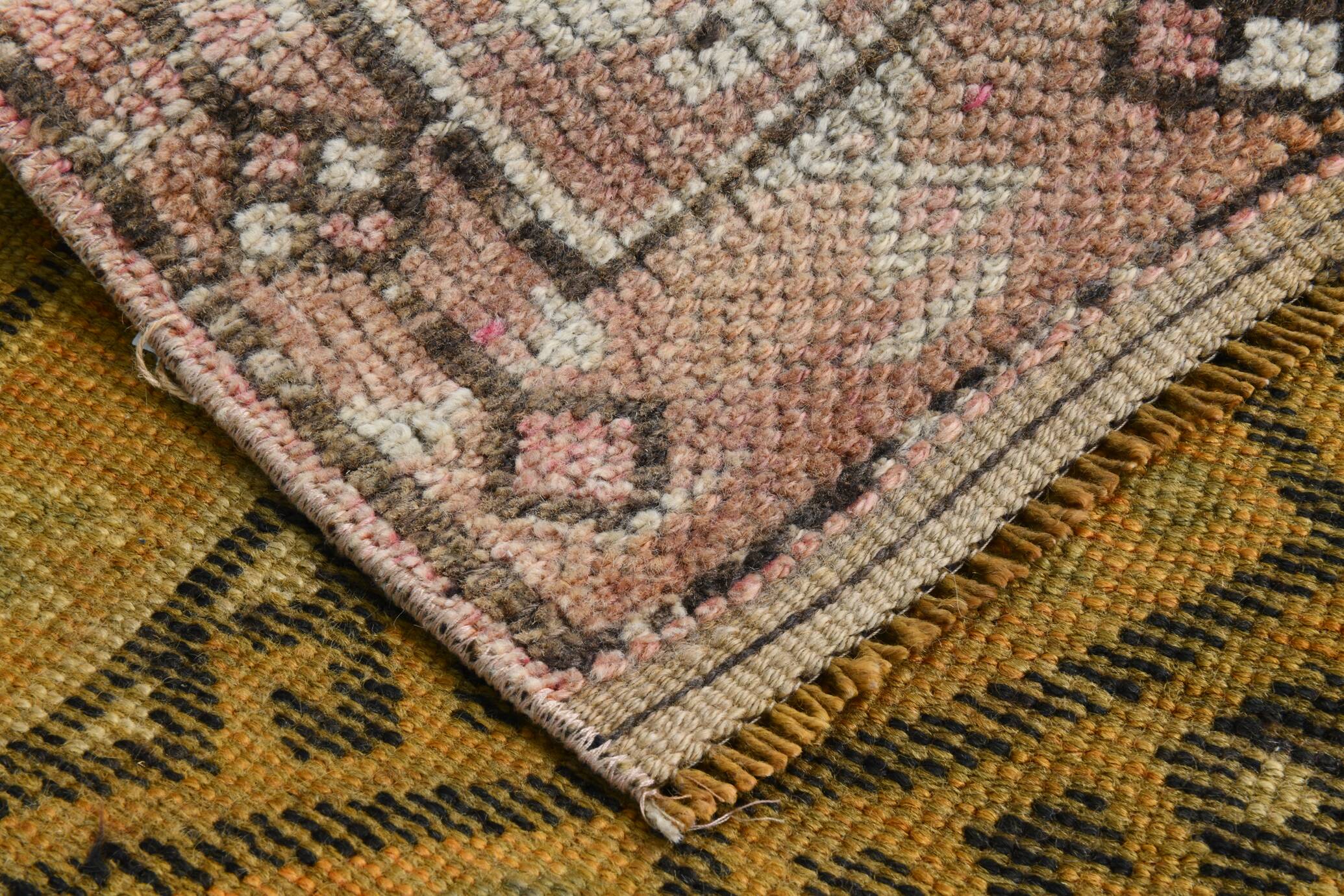 3x12 Soft Red Brown Turkish Runner Rug, 83x365Cm