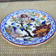 Vintage ceramic dessert plate from Gien – peony design