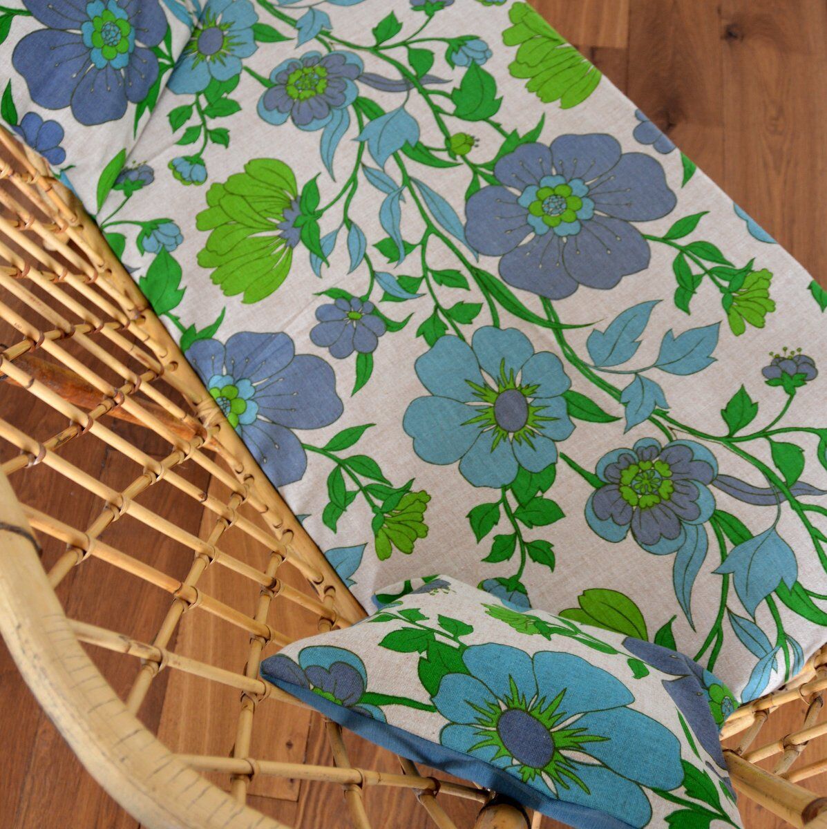 Vintage rattan lounge set 1970