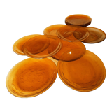 12 Arcoroc Sierra Ambre dessert plates