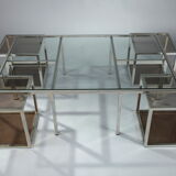 Coffee table and 4 removable side tables