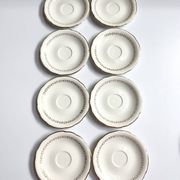 Set of 8 vintage cups with saucers Gien daisies.
