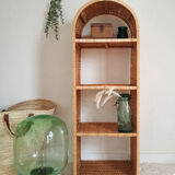 Vintage rattan shelf