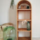 Vintage rattan shelf