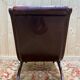 Chesterfield English Slipper Chair in tufted leather