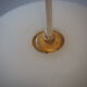 White opaline pendant lamp bouquets of roses from the 1970s.