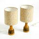 A pair of beautiful small ceramic table lamps by Cloos & Co., 1960s