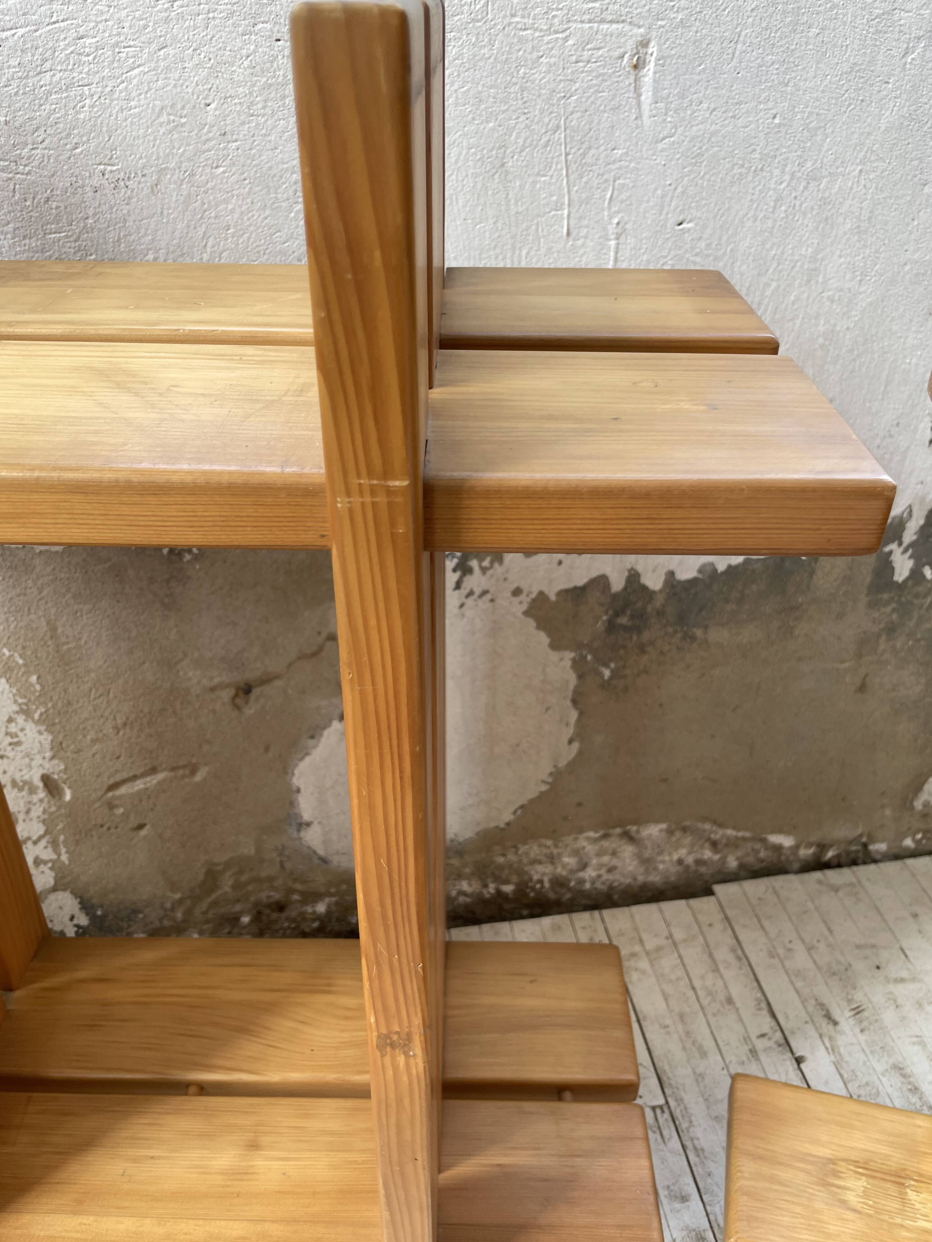 4 solid elm shelves Maison Regain