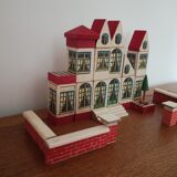Wooden construction game