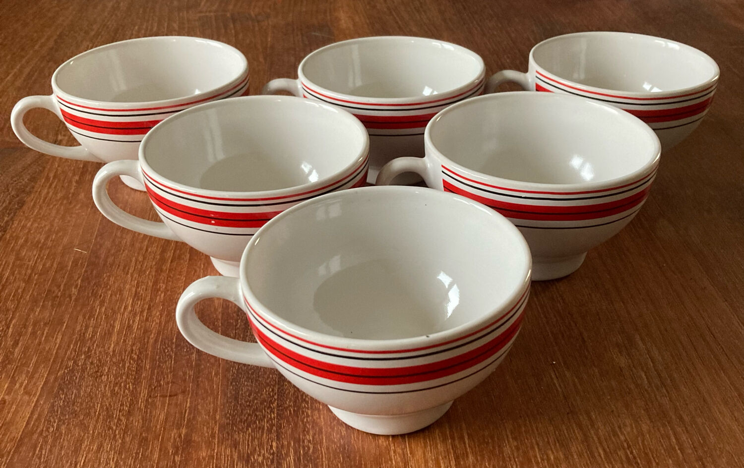 6 vintage tiled cider bowls ty breizh