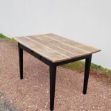 Rustic farm table in old patinated solid oak - 1900s