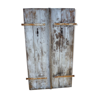 Pair of old shutters