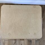 Table basse en rotin et bambou années 60