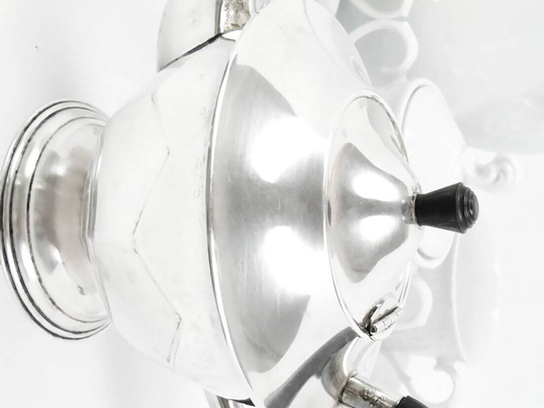 Plated brass coffee pot from Christofle, France, 1930s
