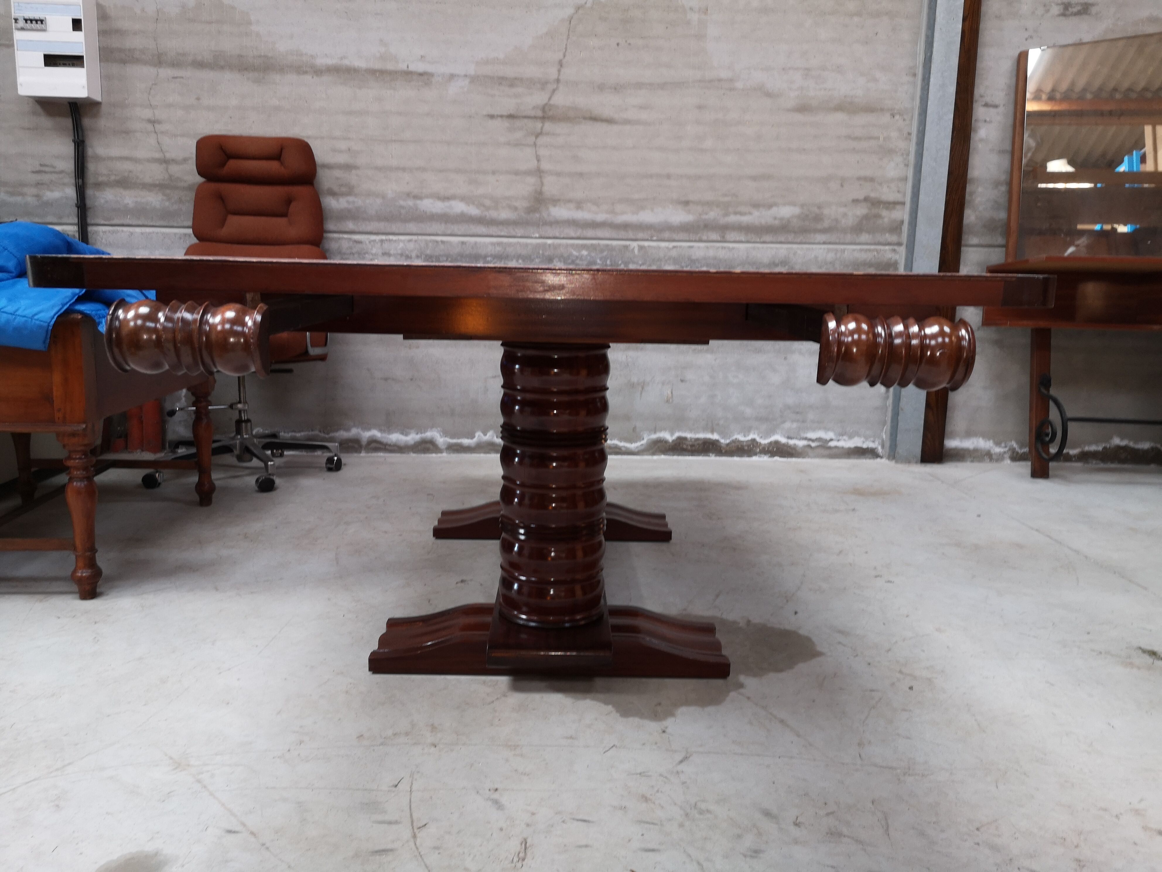 Mahogany desk by Gaston Poisson 1930 1940