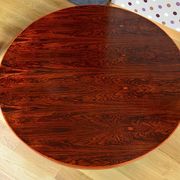 Scandinavian round table by John Mortensen vintage 1960 rio rosewood