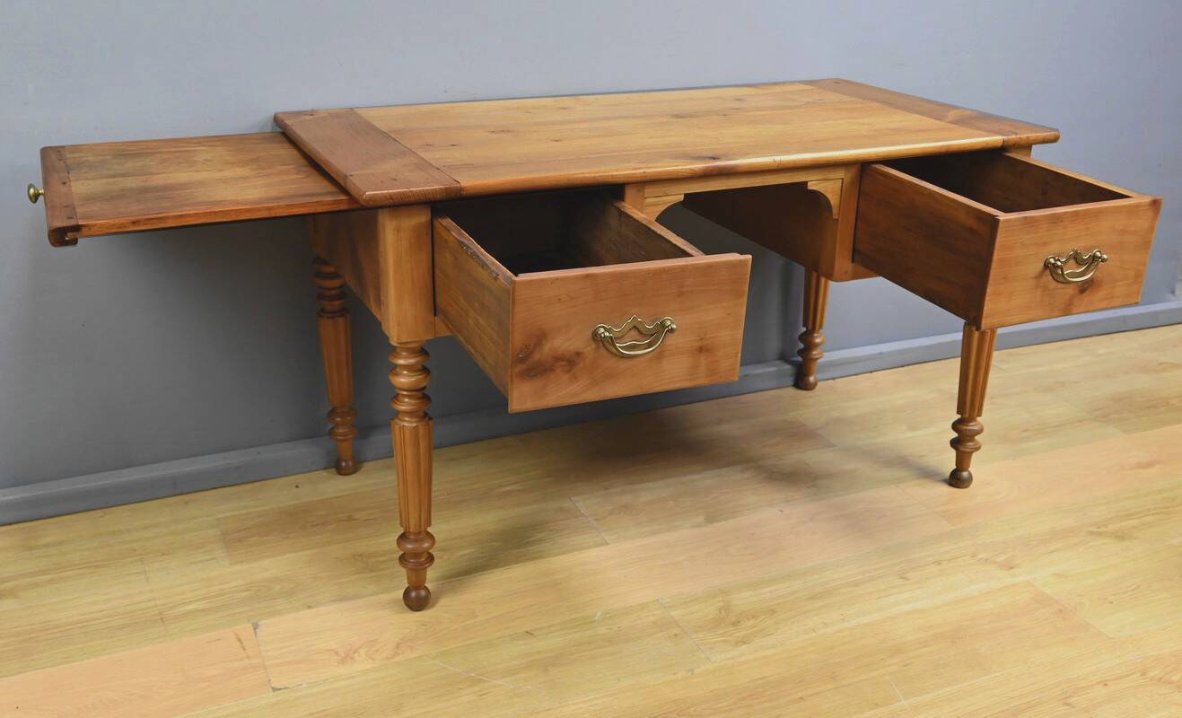 Cherrywood writing desk, Louis-Philippe style – Late 19th century