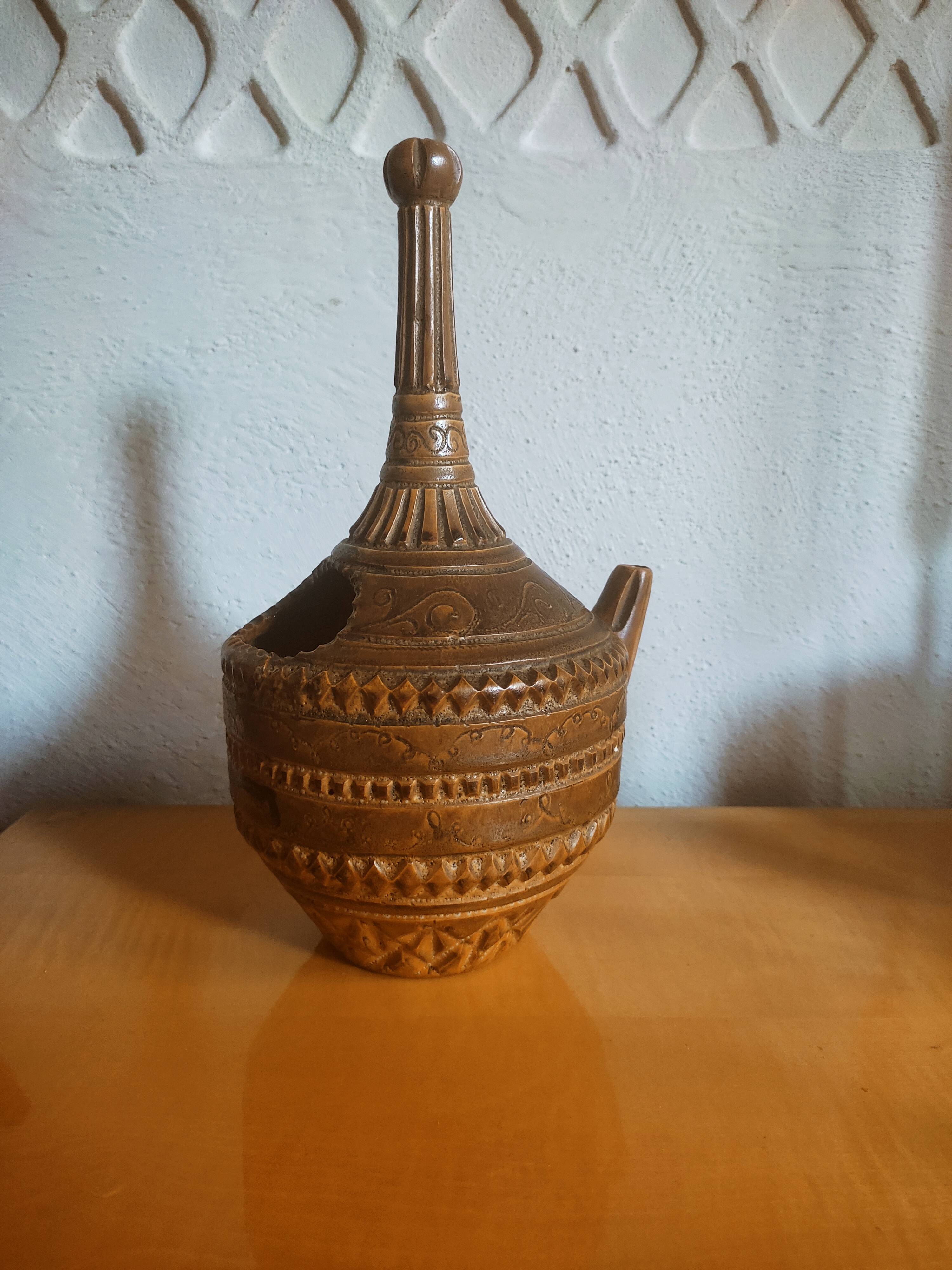 Ceramic decanter by Marius Bessone